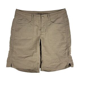 THE NORTH FACE Never Stop Shorts Womens Size 2 (Actual 31"x9.5")‎ Brown Hiking